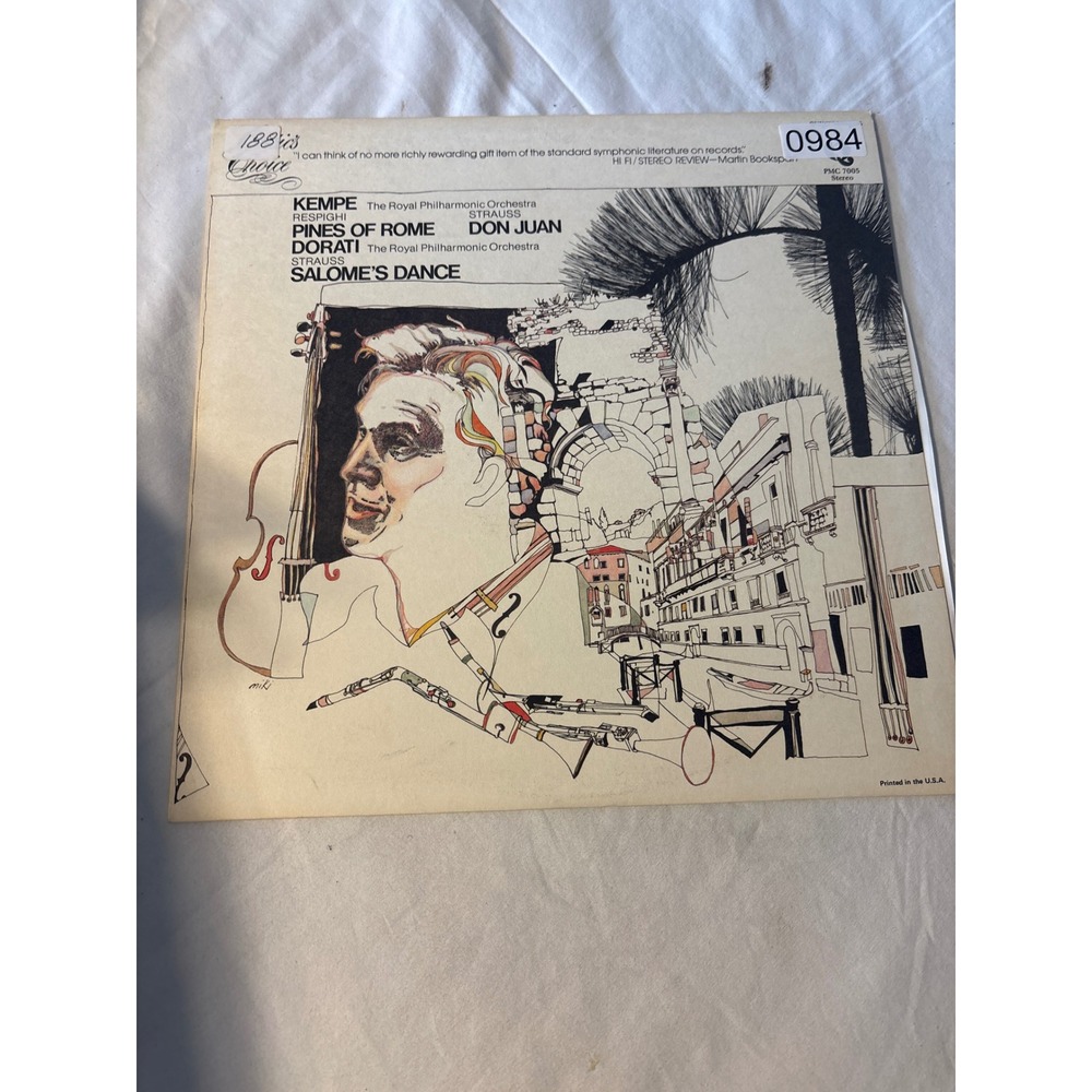 Quintessence Three Great Showpieces Vinyl LP 12" Black Good Strauss Respighi 984